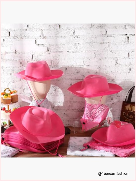 Cowboy Hats and Bandanas Set - 48 Pieces Western Party Supplies main image 5